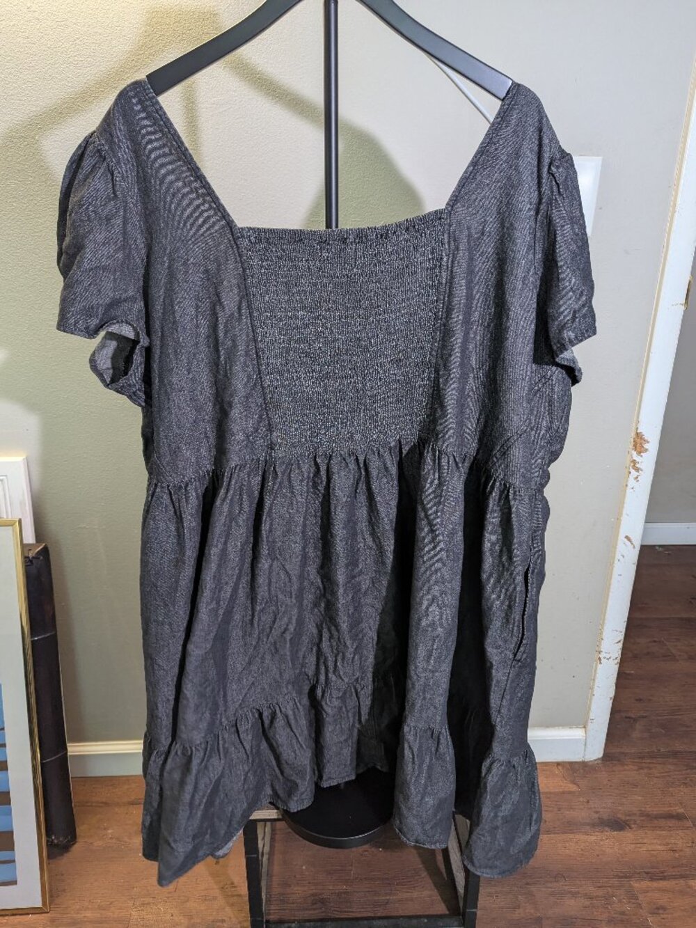 Terra and Sky Gray Short Sleeve Dress - Picture 5 of 6